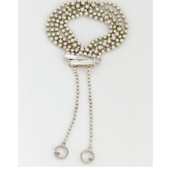 Gucci Groove – Preloved Multi-Strand G Logo Ball Chain Bracelet (with Full Packa - Picture 5 of 12